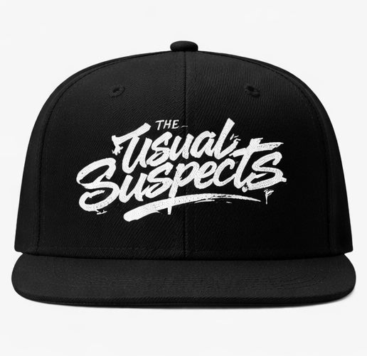 The Usual Suspects Cap Embroidered (Black & white)