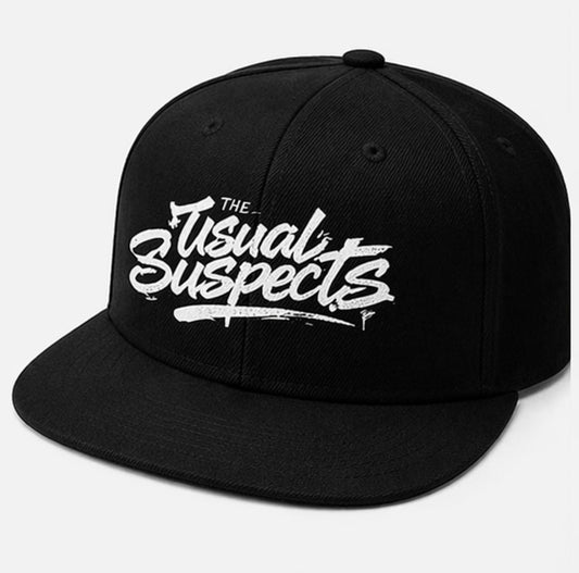 The Usual Suspects Cap Embroidered (Black & white)